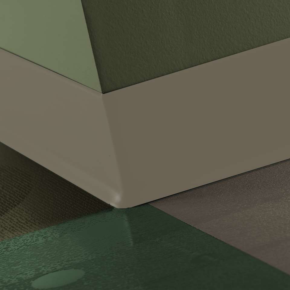 Tarkett - Caoutchouc thermoplastique Duracove 1/8" (type TP) - DC 276 4 X 120 1/8 TOE Duracove 4" #276 Mystical - Wallbase 120'