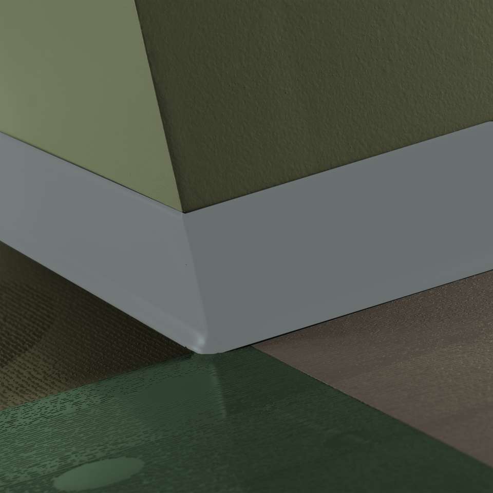 Tarkett - Caoutchouc thermoplastique Duracove 1/8" (type TP) - DC 28 2.5 X 120 1/8 TOE Duracove 2 1⁄2” #28 Medium Grey - Wallbase 120'