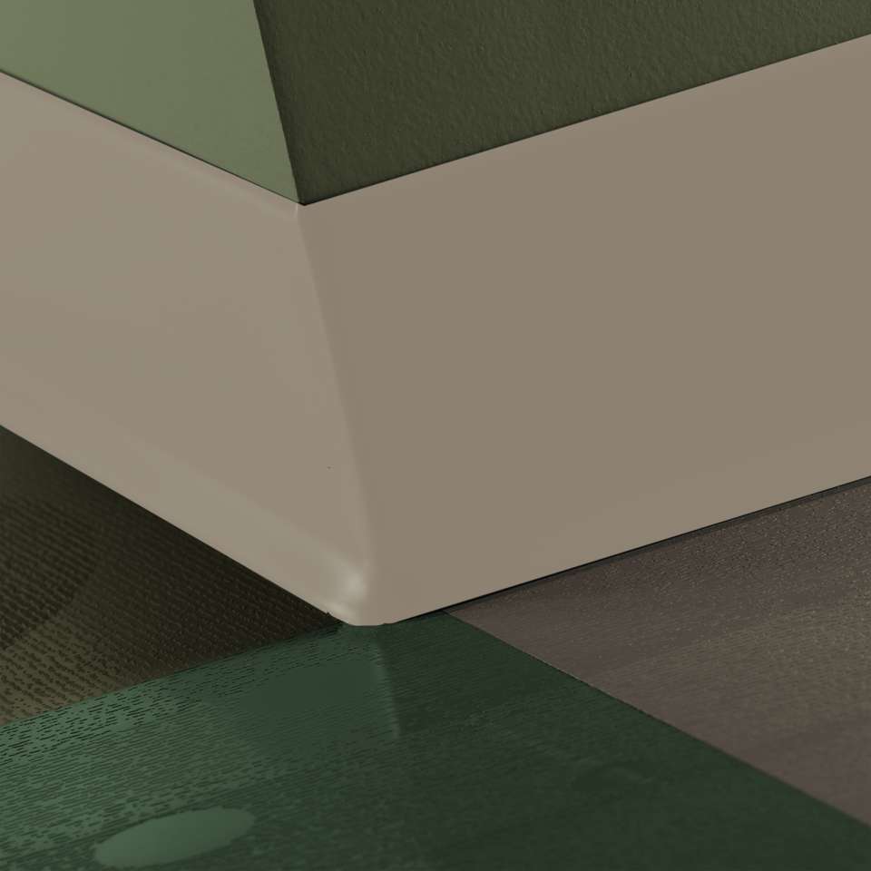 Tarkett - Caoutchouc thermoplastique Duracove 1/8" (type TP) - DC 280 6 X 100 1/8 TOE Duracove 6" #280 Shoreline - Wallbase 100'