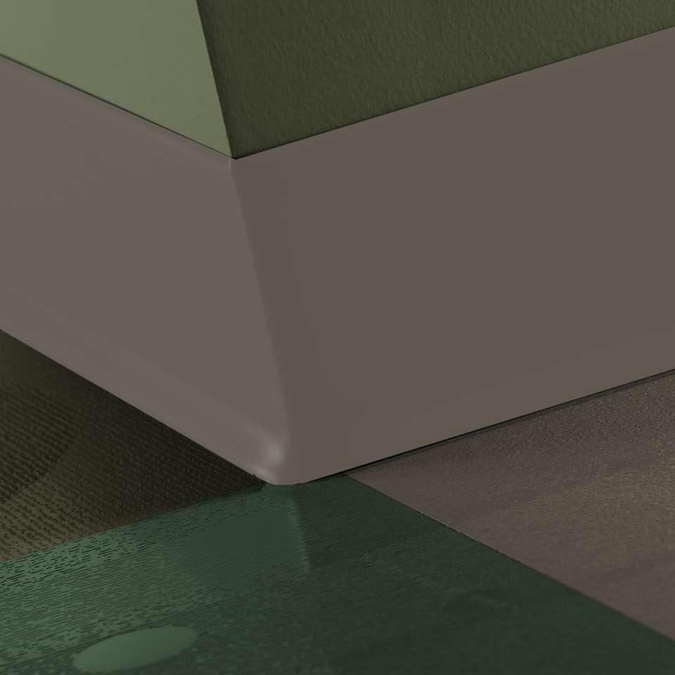 Tarkett - Caoutchouc thermoplastique Duracove 1/8" (type TP) - DC 283 6 X 100 1/8 TOE Duracove 6" #283 Toast - Wallbase 100'
