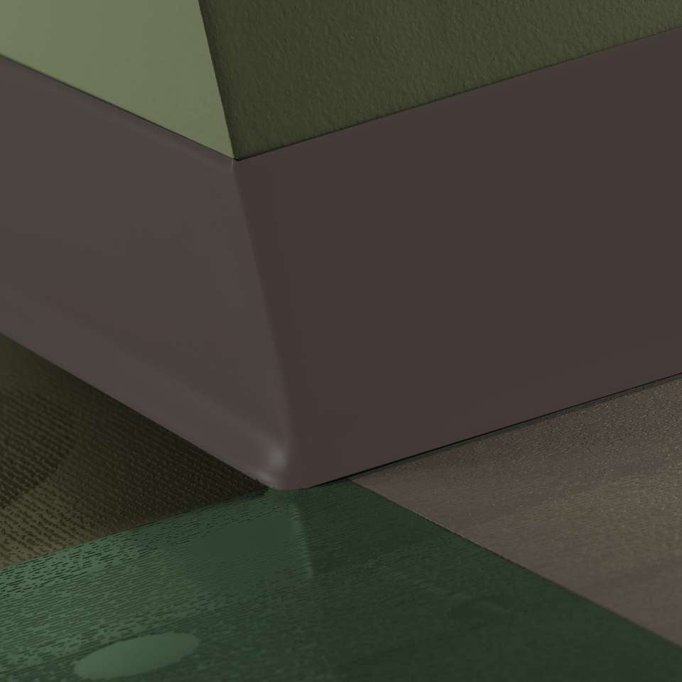 Tarkett - Caoutchouc thermoplastique Duracove 1/8" (type TP) - DC 284 6 X 100 1/8 TOE Duracove 6" #284 Ganache - Wallbase 100'