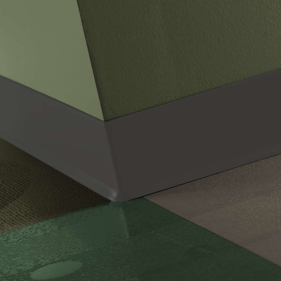 Tarkett - Caoutchouc thermoplastique Duracove 1/8" (type TP) - DC 44 2.5 X 120 1/8 TOE Duracove 2 1⁄2” #44 Dark Brown - Wallbase 120'