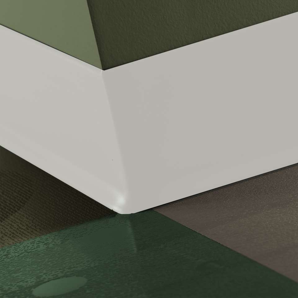 Tarkett - Caoutchouc thermoplastique Duracove 1/8" (type TP) - DC 460 6 X 100 1/8 TOE Duracove 6" #460 Cotton - Wallbase 100'