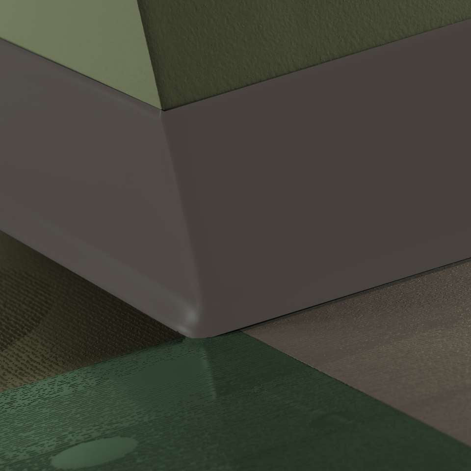 Tarkett - Caoutchouc thermoplastique Duracove 1/8" (type TP) - DC 47 6 X 100 1/8 TOE Duracove 6" #47 Brown - Wallbase 100'