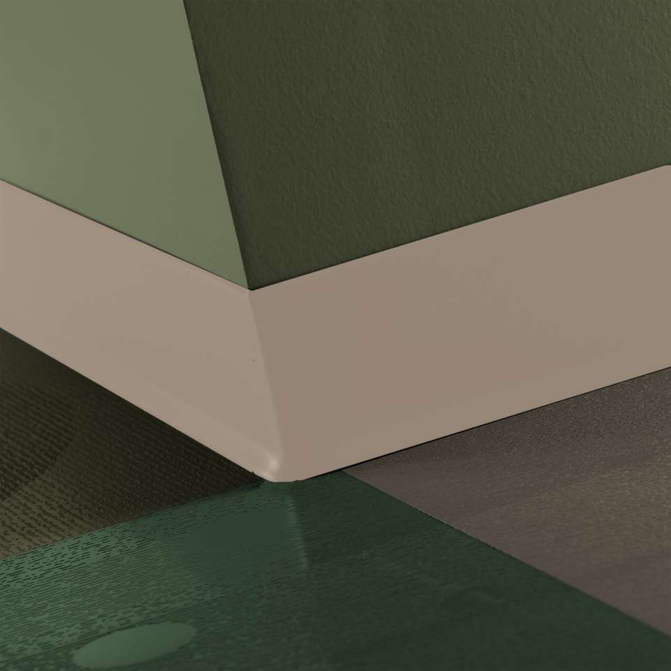 Tarkett - Caoutchouc thermoplastique Duracove 1/8" (type TP) - DC 49 2.5 X 120 1/8 TOE Duracove 2 1⁄2” #49 Beige - Wallbase 120'