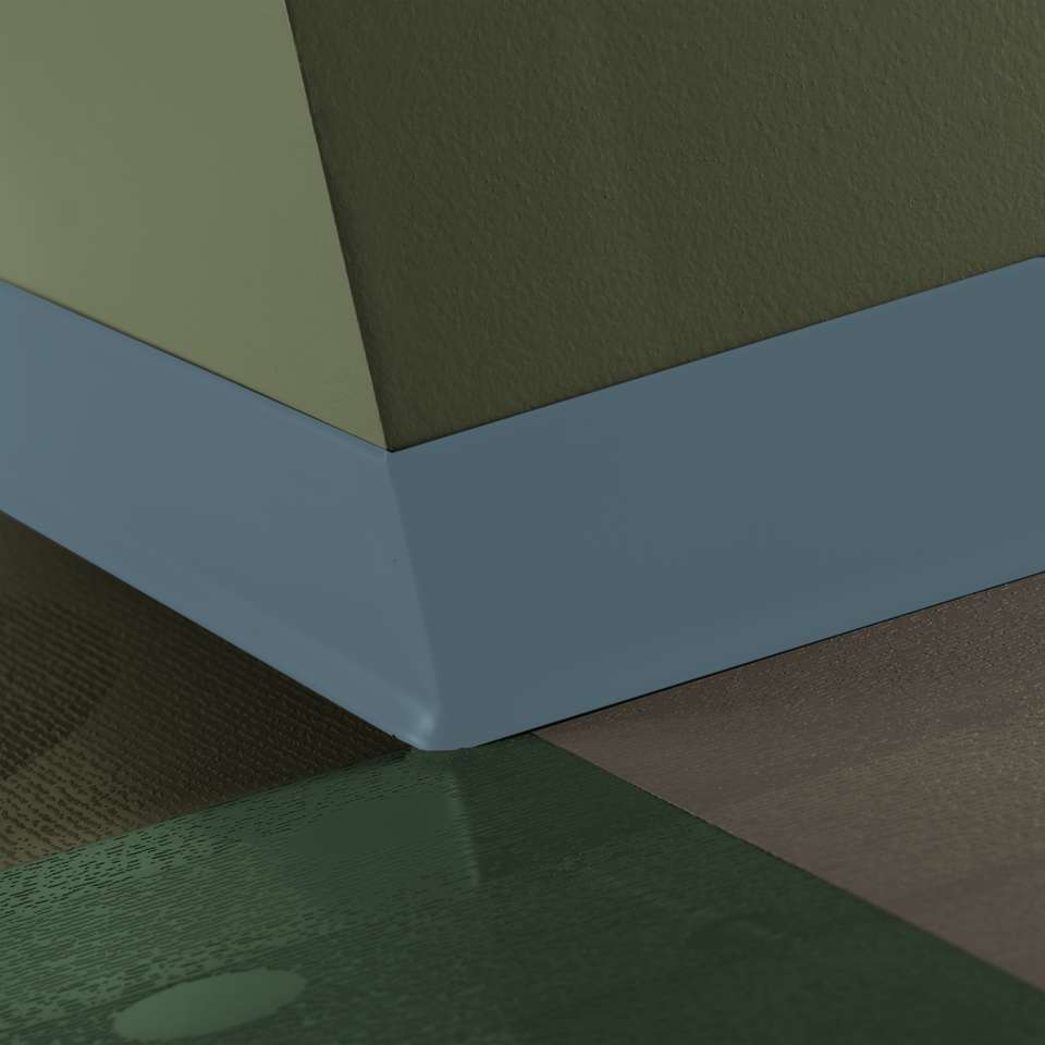Tarkett - Caoutchouc thermoplastique Duracove 1/8" (type TP) - DC 58 2.5 X 120 1/8 TOE Duracove 2 1⁄2” #58 Windsor Blue - Wallbase 120'