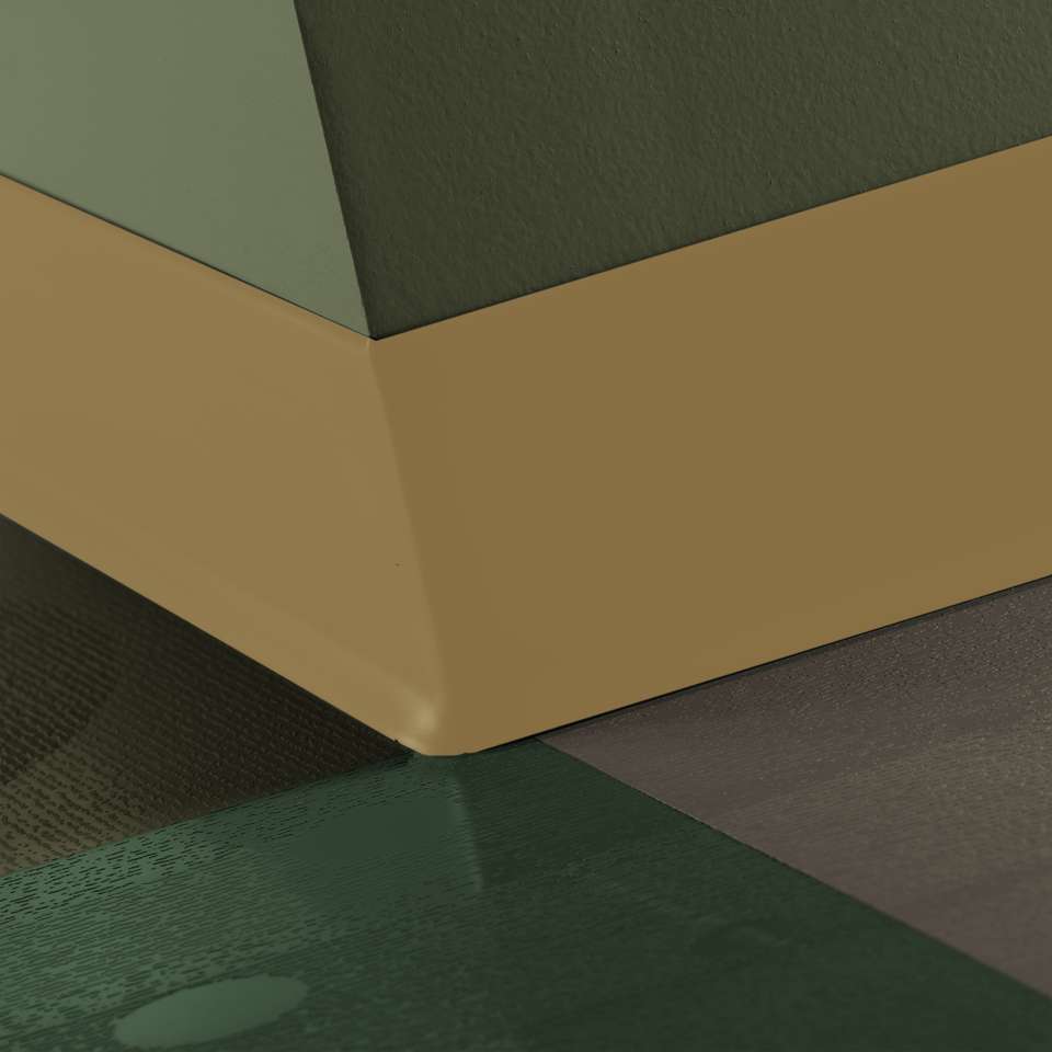 Tarkett - Caoutchouc thermoplastique Duracove 1/8" (type TP) - DC 67 4 X 120 1/8 TOE Duracove 4" #67 Old Gold - Wallbase 120'