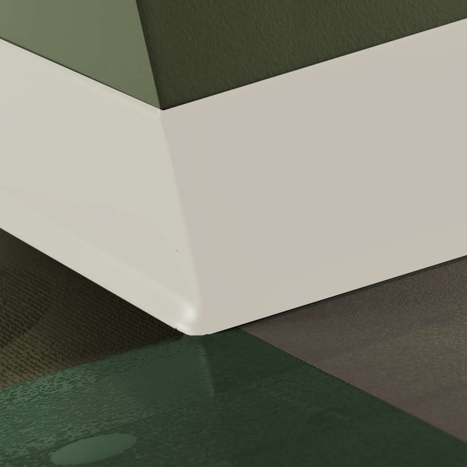 Tarkett - Caoutchouc thermoplastique Duracove 1/8" (type TP) - DC 68 6 X 100 1/8 TOE Duracove 6" #68 White Sand - Wallbase 100'