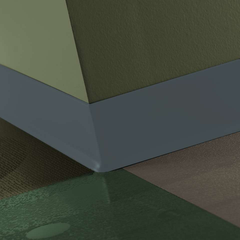 Tarkett - Caoutchouc thermoplastique Duracove 1/8" (type TP) - DC 72 2.5 X 120 1/8 TOE Duracove 2 1⁄2” #72 Harbour - Wallbase 120'