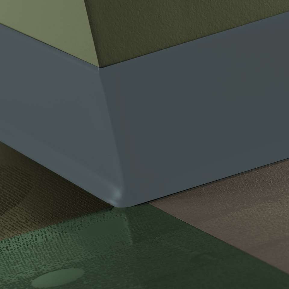 Tarkett - Caoutchouc thermoplastique Duracove 1/8" (type TP) - DC 72 6 X 100 1/8 TOE Duracove 6" #72 Harbour - Wallbase 100'