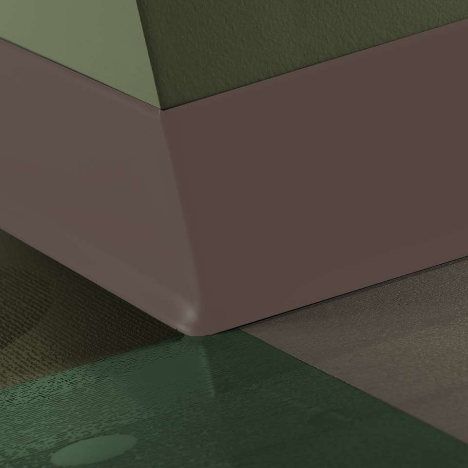 Tarkett - Caoutchouc thermoplastique Duracove 1/8" (type TP) - DC 76 6 X 100 1/8 TOE Duracove 6" #76 Cinnamon - Wallbase 100'