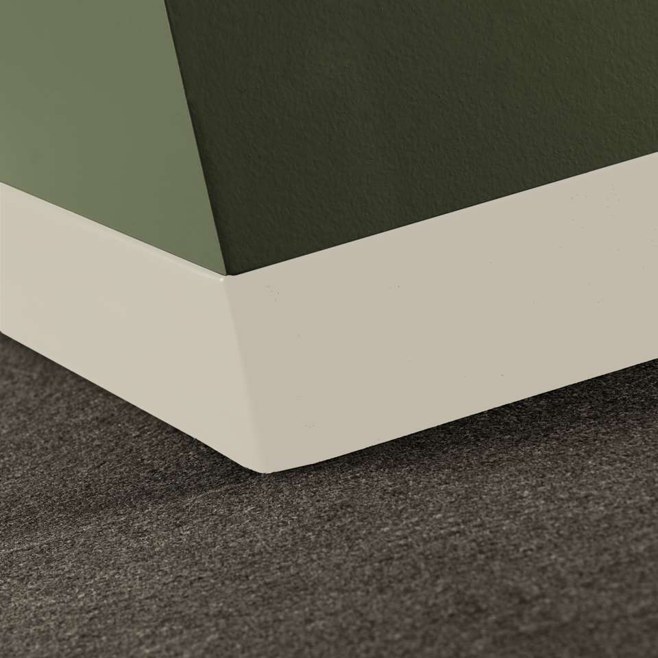 Tarkett - Caoutchouc thermoplastique Duracove 1/8" (type TP) - DCT 01 2.5 X 120 1/8 TOELESS Duracove 2 1⁄2” Toeless #1 Snow White - Wallbase 120'