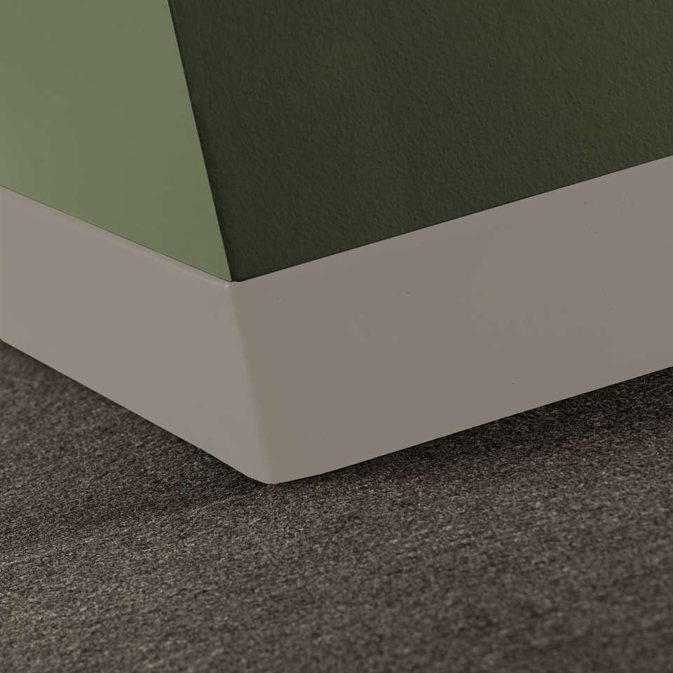 Tarkett - Caoutchouc thermoplastique Duracove 1/8" (type TP) - DCT 121 2.5 X 120 1/8 TOELESS Duracove 2 1⁄2” Toeless #121 Cement - Wallbase 120'