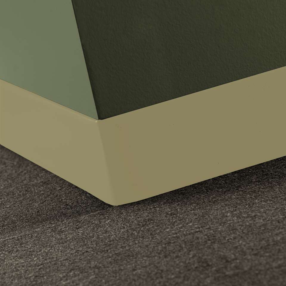 Tarkett - Caoutchouc thermoplastique Duracove 1/8" (type TP) - DCT 151 2.5 X 120 1/8 TOELESS Duracove 2 1⁄2” Toeless #151 Iguana - Wallbase 120'