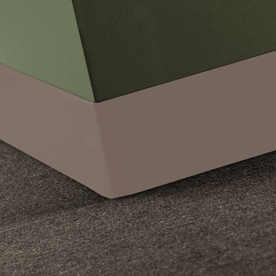 Tarkett - Caoutchouc thermoplastique Duracove 1/8" (type TP) - DCT 176 4 X 120 1/8 TOELESS Duracove 4" Toeless #176 Brass - Wallbase 120'