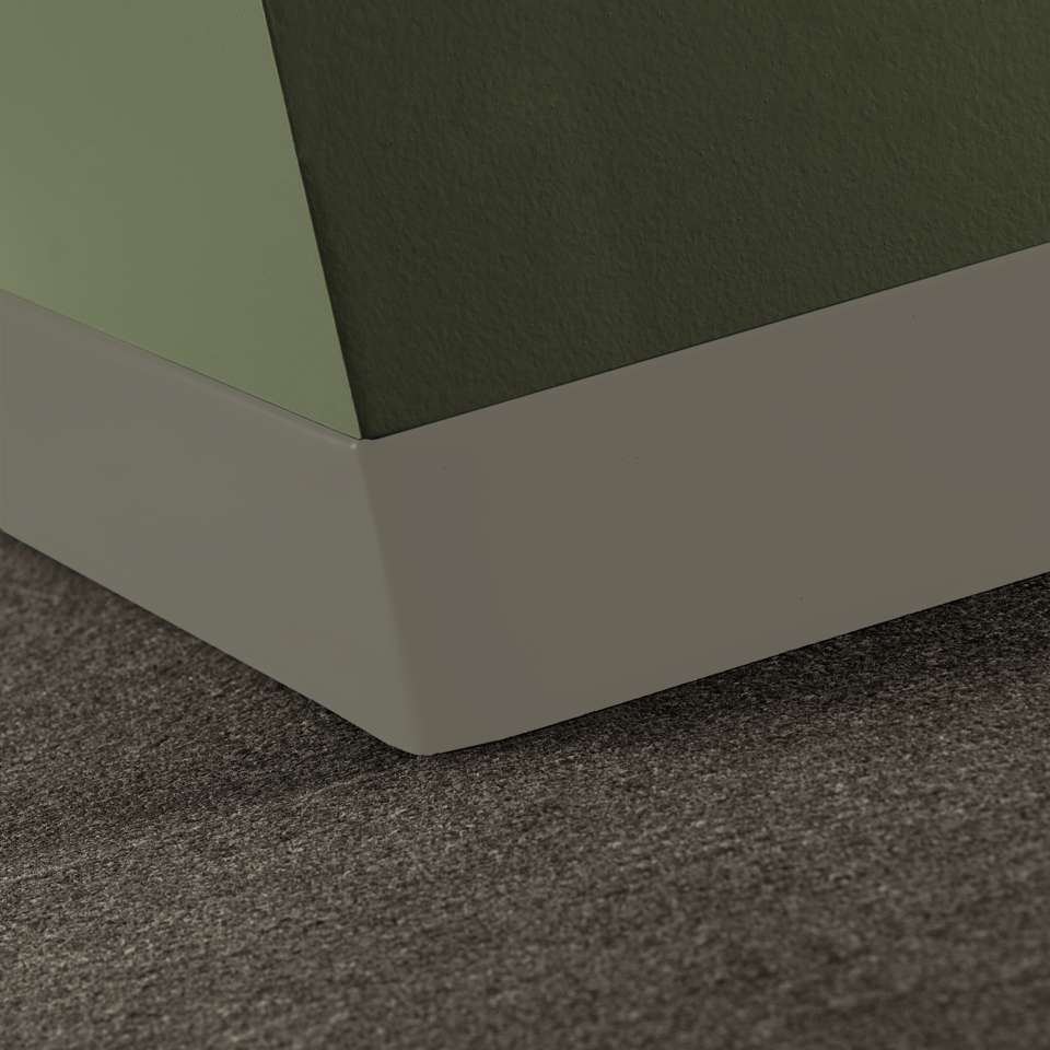 Tarkett - Caoutchouc thermoplastique Duracove 1/8" (type TP) - DCT 179 2.5 X 120 1/8 TOELESS Duracove 2 1⁄2” Toeless #179 Steel - Wallbase 120'