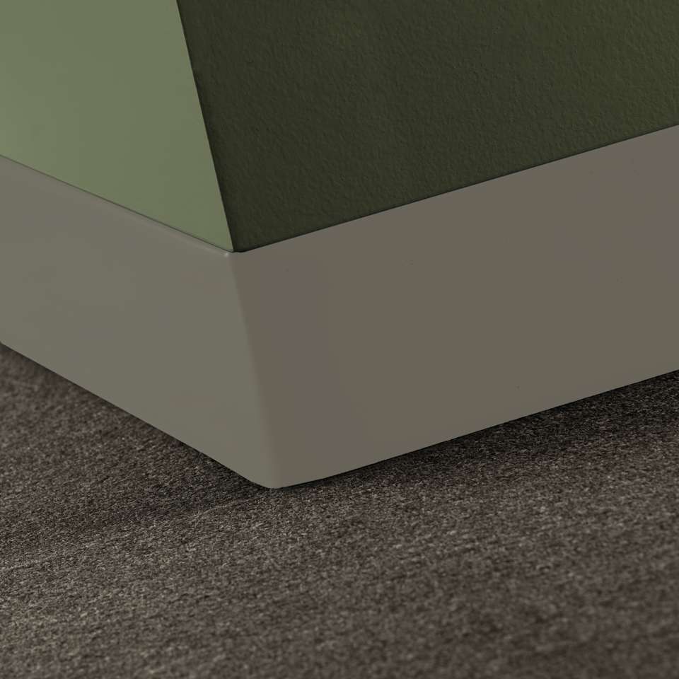 Tarkett - Caoutchouc thermoplastique Duracove 1/8" (type TP) - DCT 179 4 X 120 1/8 TOELESS Duracove 4" Toeless #179 Steel - Wallbase 120'