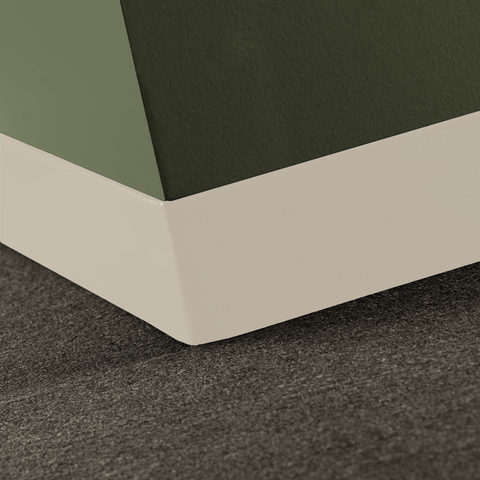 Tarkett - Caoutchouc thermoplastique Duracove 1/8" (type TP) - DCT 194 2.5 X 120 1/8 TOELESS Duracove 2 1⁄2” Toeless #194 Antique White - Wallbase 120'