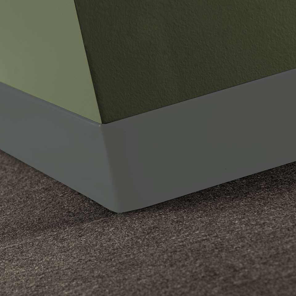 Tarkett - Caoutchouc thermoplastique Duracove 1/8" (type TP) - DCT 20 2.5 X 120 1/8 TOELESS Duracove 2 1⁄2” Toeless #20 Charcoal - Wallbase 120'
