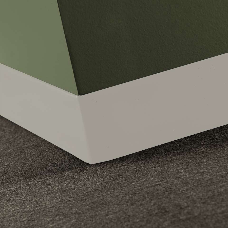 Tarkett - Caoutchouc thermoplastique Duracove 1/8" (type TP) - DCT 24 2.5 X 120 1/8 TOELESS Duracove 2 1⁄2” Toeless #24 Grey Haze - Wallbase 120'