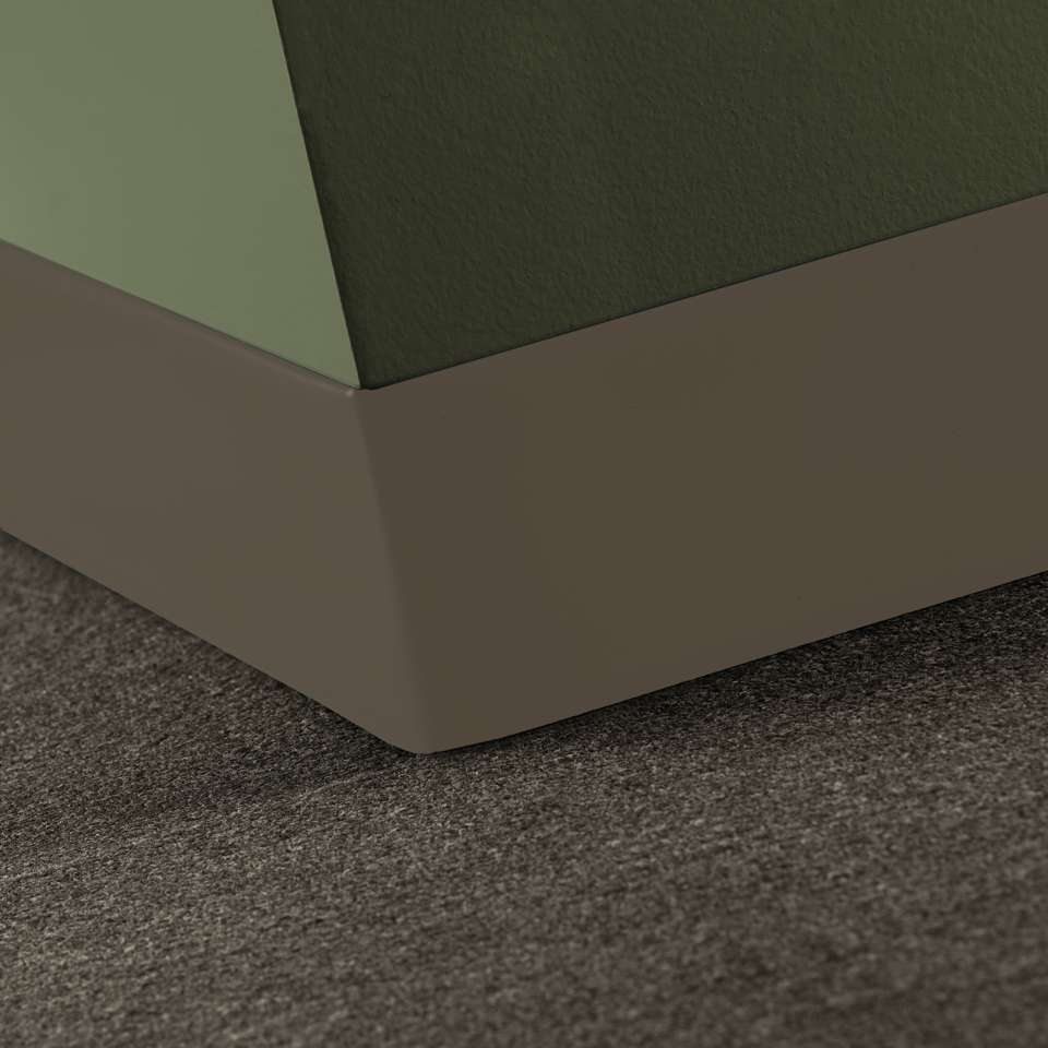 Tarkett - Caoutchouc thermoplastique Duracove 1/8" (type TP) - DCT 264 4 X 120 1/8 TOELESS Duracove 4" Toeless #264 Grounded - Wallbase 120'
