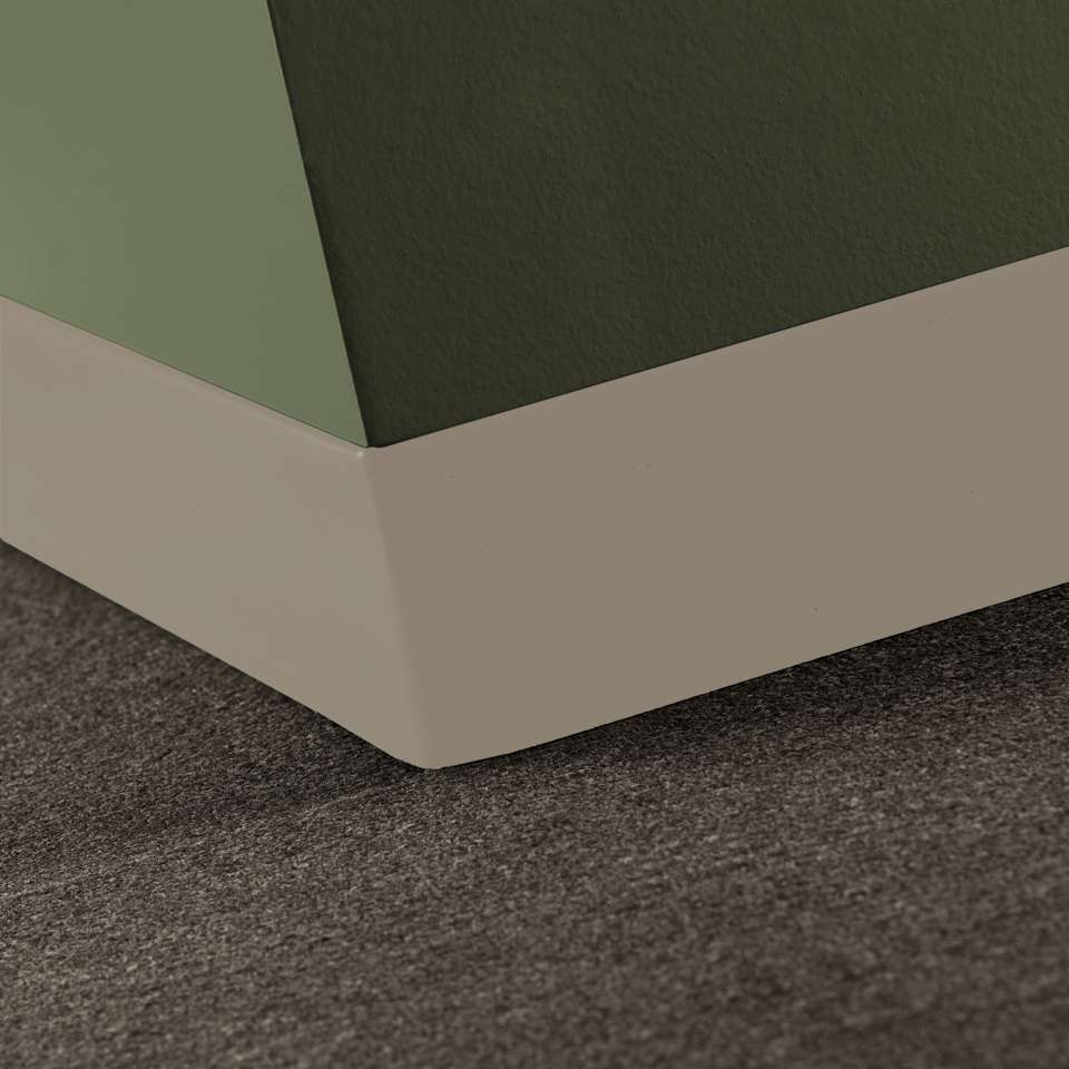 Tarkett - Caoutchouc thermoplastique Duracove 1/8" (type TP) - DCT 280 2.5 X 120 1/8 TOELESS Duracove 2 1⁄2” Toeless #280 Shoreline - Wallbase 120'
