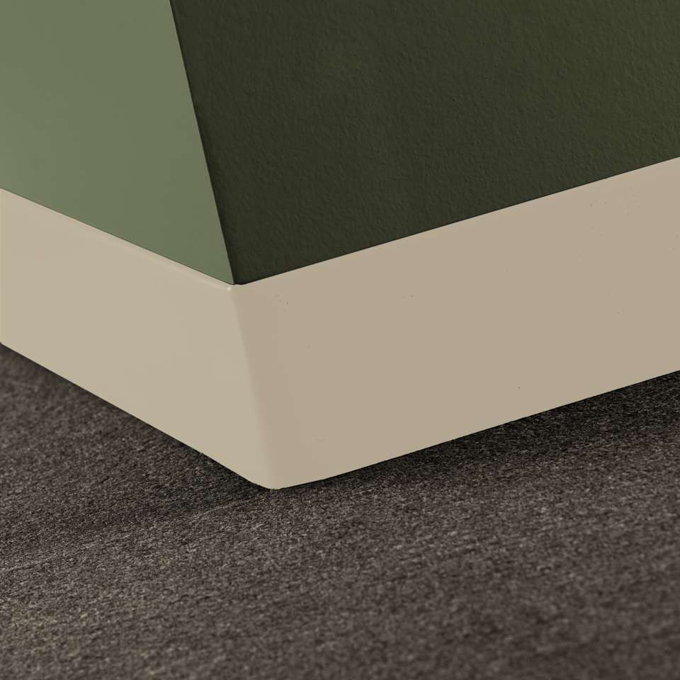 Tarkett - Caoutchouc thermoplastique Duracove 1/8" (type TP) - DCT 34 2.5 X 120 1/8 TOELESS Duracove 2 1⁄2” Toeless #34 Almond - Wallbase 120'