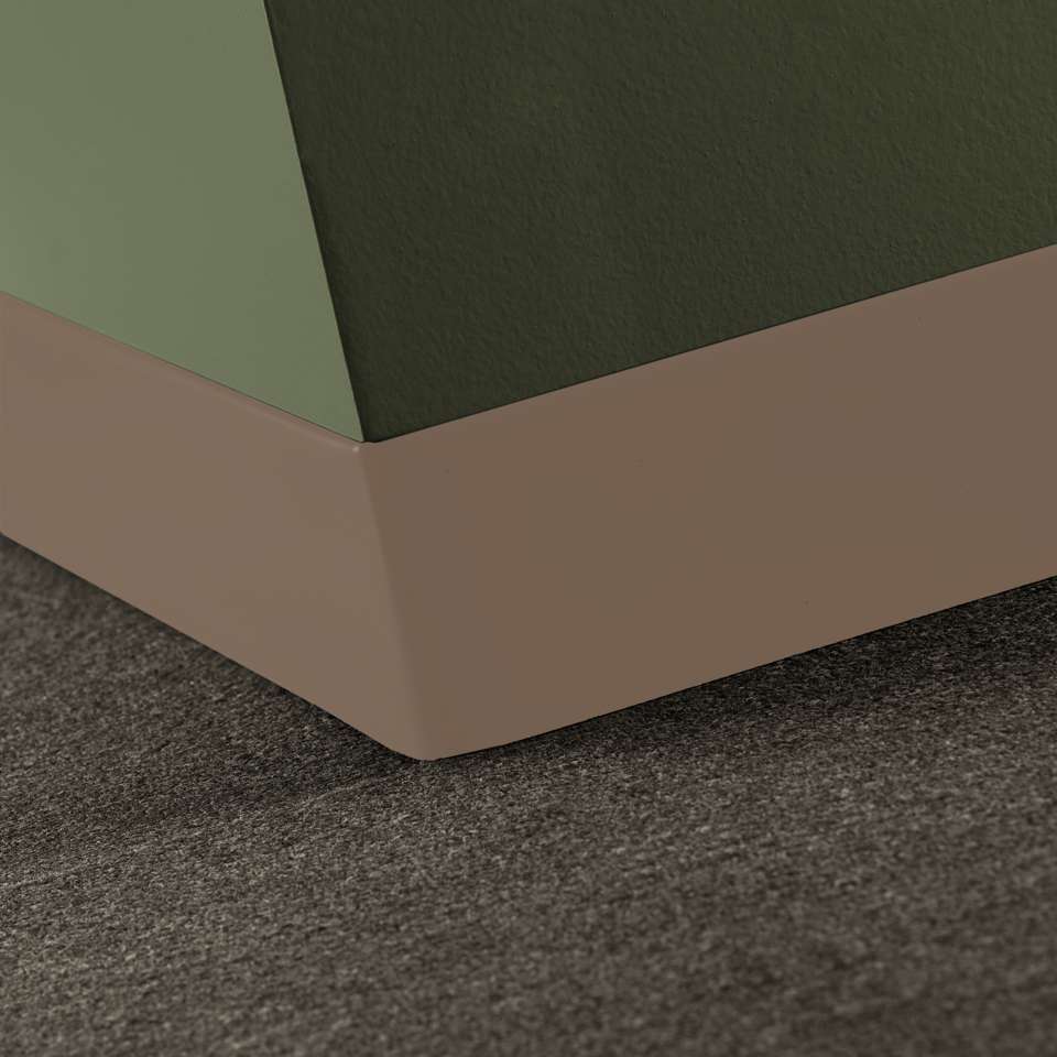 Tarkett - Caoutchouc thermoplastique Duracove 1/8" (type TP) - DCT 45 2.5 X 120 1/8 TOELESS Duracove 2 1⁄2” Toeless #45 Sandalwood - Wallbase 120'