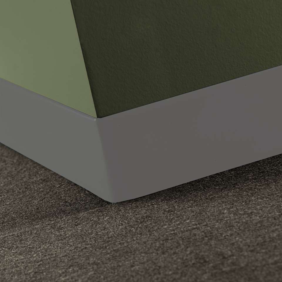 Tarkett - Caoutchouc thermoplastique Duracove 1/8" (type TP) - DCT 48 2.5 X 120 1/8 TOELESS Duracove 2 1⁄2” Toeless #48 Grey - Wallbase 120'