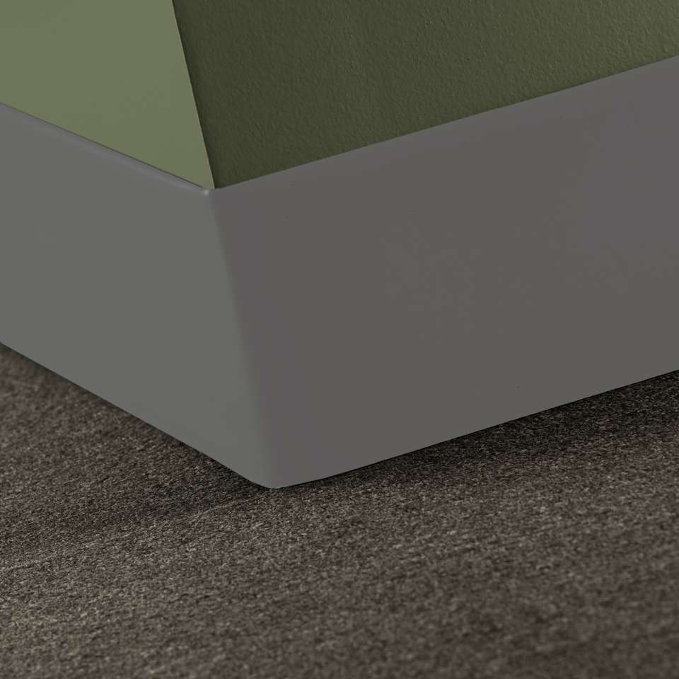 Tarkett - Caoutchouc thermoplastique Duracove 1/8" (type TP) - DCT 48 6 X 100 1/8 TOELESS Duracove 6" Toeless #48 Grey - Wallbase 100'