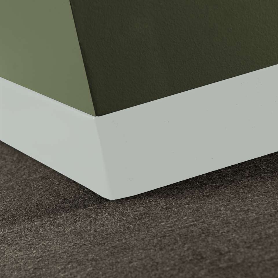 Tarkett - Caoutchouc thermoplastique Duracove 1/8" (type TP) - DCT 50 2.5 X 120 1/8 TOELESS Duracove 2 1⁄2” Toeless #50 White - Wallbase 120'