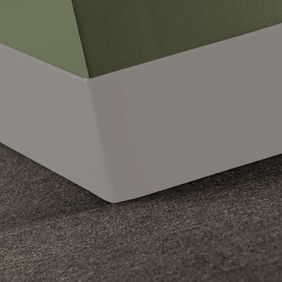 Tarkett - Caoutchouc thermoplastique Duracove 1/8" (type TP) - DCT 55 6 X 100 1/8 TOELESS Duracove 6" Toeless #55 Silver Grey - Wallbase 100'