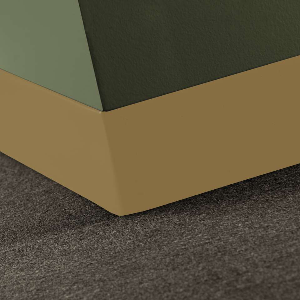 Tarkett - Caoutchouc thermoplastique Duracove 1/8" (type TP) - DCT 67 4 X 120 1/8 TOELESS Duracove 4" Toeless #67 Old Gold - Wallbase 120'