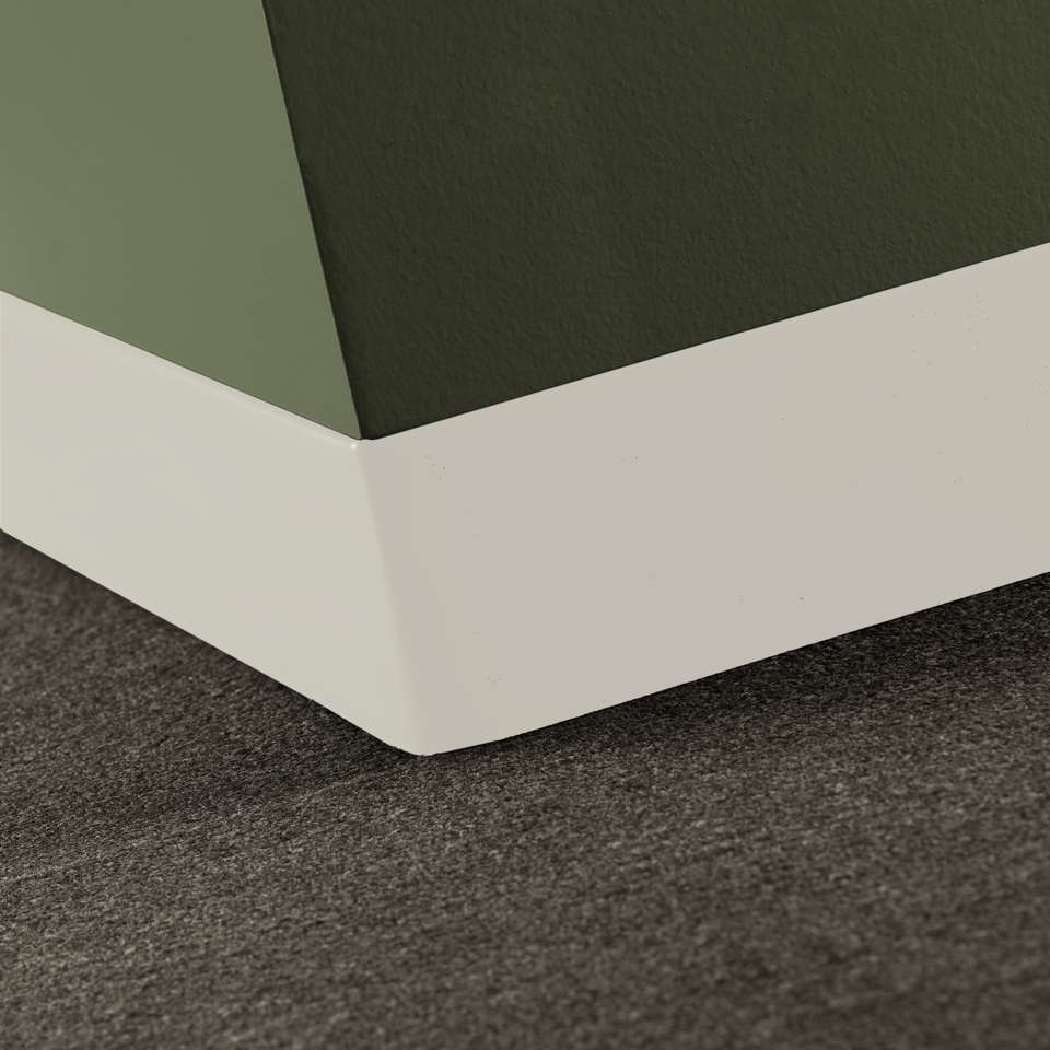 Tarkett - Caoutchouc thermoplastique Duracove 1/8" (type TP) - DCT 68 2.5 X 120 1/8 TOELESS Duracove 2 1⁄2” Toeless #68 White Sand - Wallbase 120'
