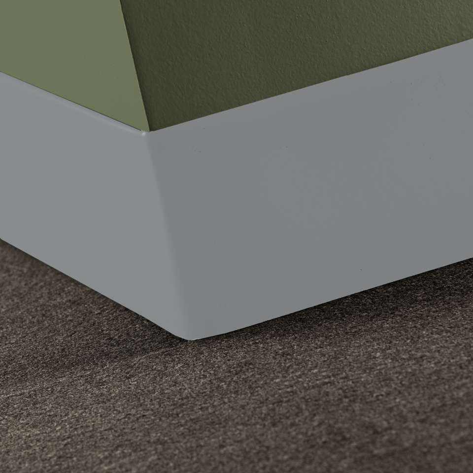 Tarkett - Caoutchouc thermoplastique Duracove 1/8" (type TP) - DCT 69 6 X 100 1/8 TOELESS Duracove 6" Toeless #69 Sterling Silver - Wallbase 100'
