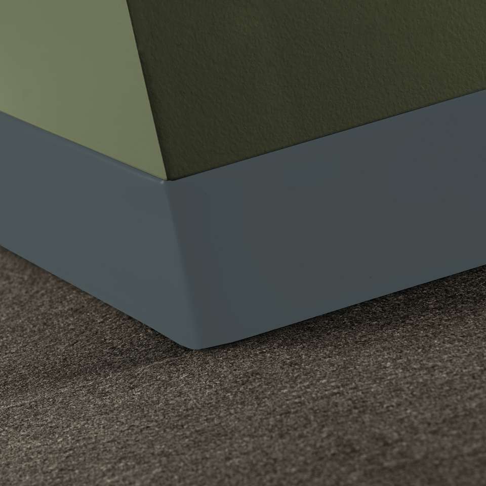 Tarkett - Caoutchouc thermoplastique Duracove 1/8" (type TP) - DCT 72 4 X 120 1/8 TOELESS Duracove 4" Toeless #72 Harbour - Wallbase 120'