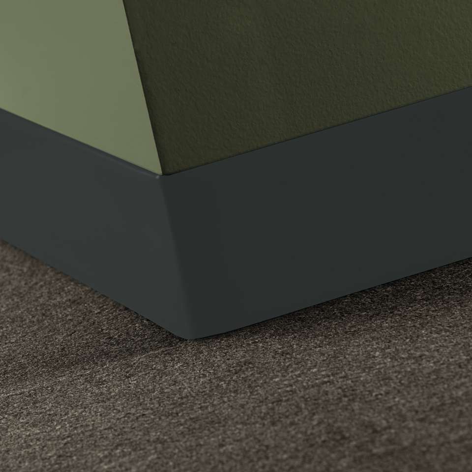 Tarkett - Caoutchouc thermoplastique Duracove 1/8" (type TP) - DCT 82 4 X 120 1/8 TOELESS Duracove 4" Toeless #82 Black Pearl - Wallbase 120'