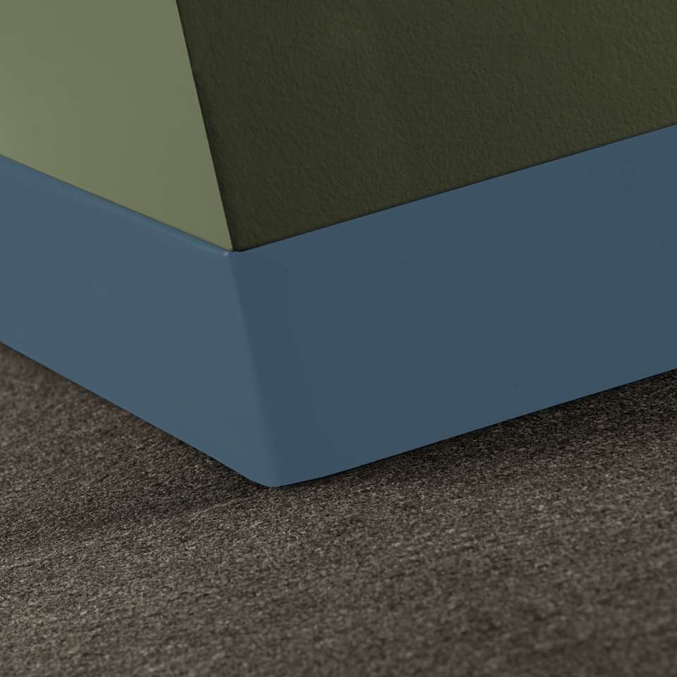 Tarkett - Caoutchouc thermoplastique Duracove 1/8" (type TP) - DCT 84 4 X 120 1/8 TOELESS Duracove 4" Toeless #84 Blue Jeans - Wallbase 120'