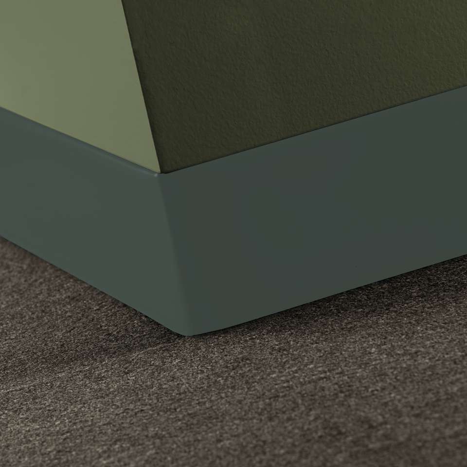 Tarkett - Caoutchouc thermoplastique Duracove 1/8" (type TP) - DCT 86 4 X 120 1/8 TOELESS Duracove 4" Toeless #86 Hunter Green - Wallbase 120'