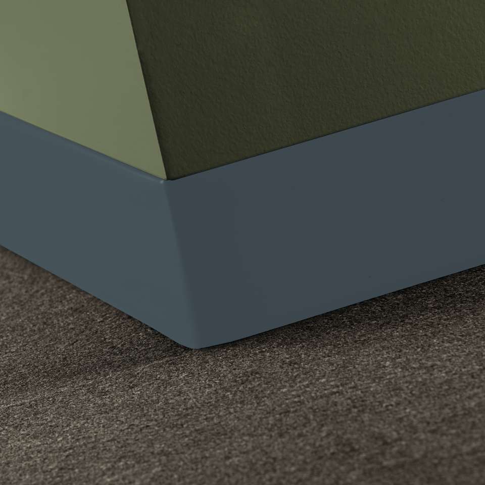 Tarkett - Caoutchouc thermoplastique Duracove 1/8" (type TP) - DCT 92 4 X 120 1/8 TOELESS Duracove 4" Toeless #92 Blue Lagoon - Wallbase 120'