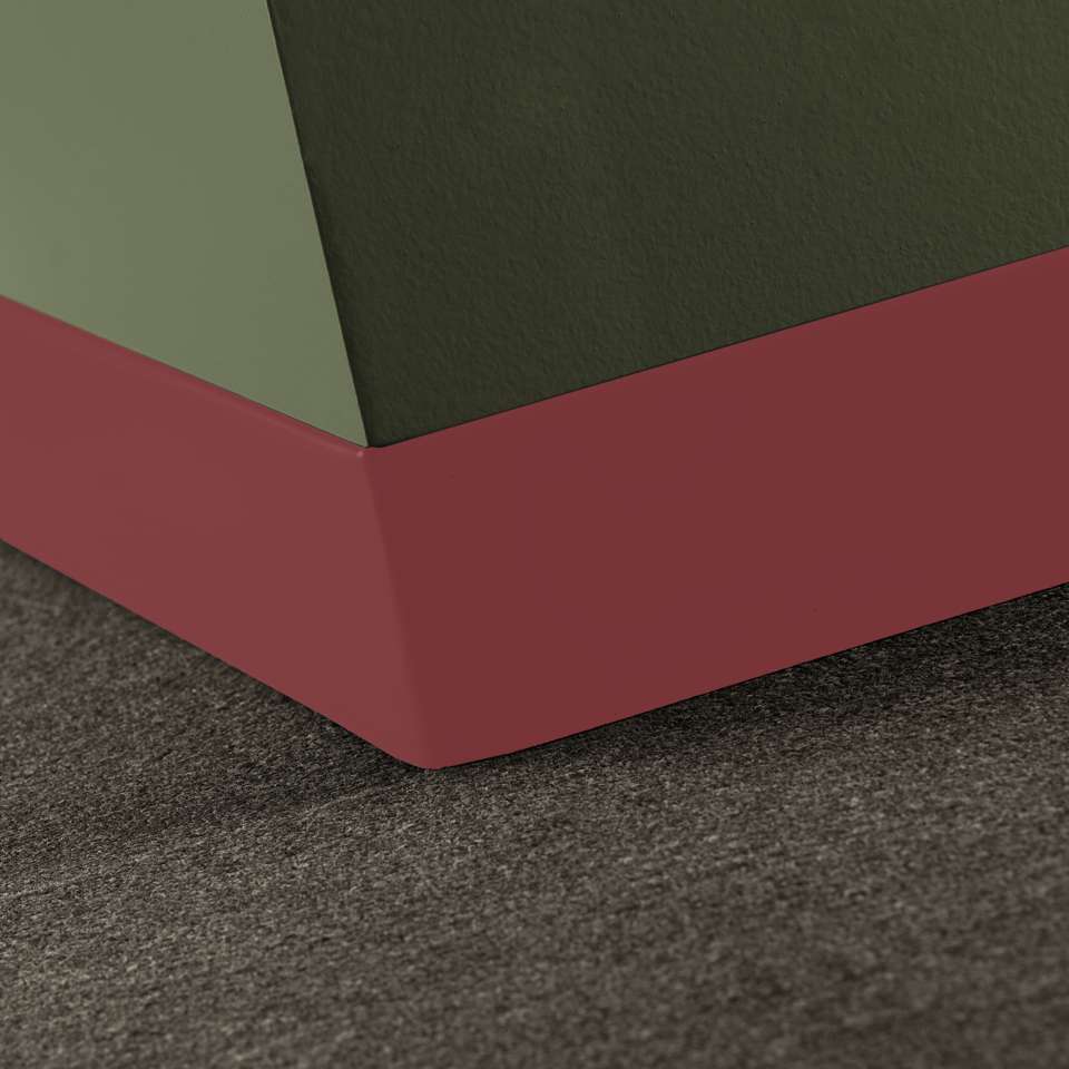 Tarkett - Caoutchouc thermoplastique Duracove 1/8" (type TP) - DCT TB6 2.5 X 120 1/8 TOELESS Duracove 2 1⁄2” Toeless #TB6 Flame - Wallbase 120'