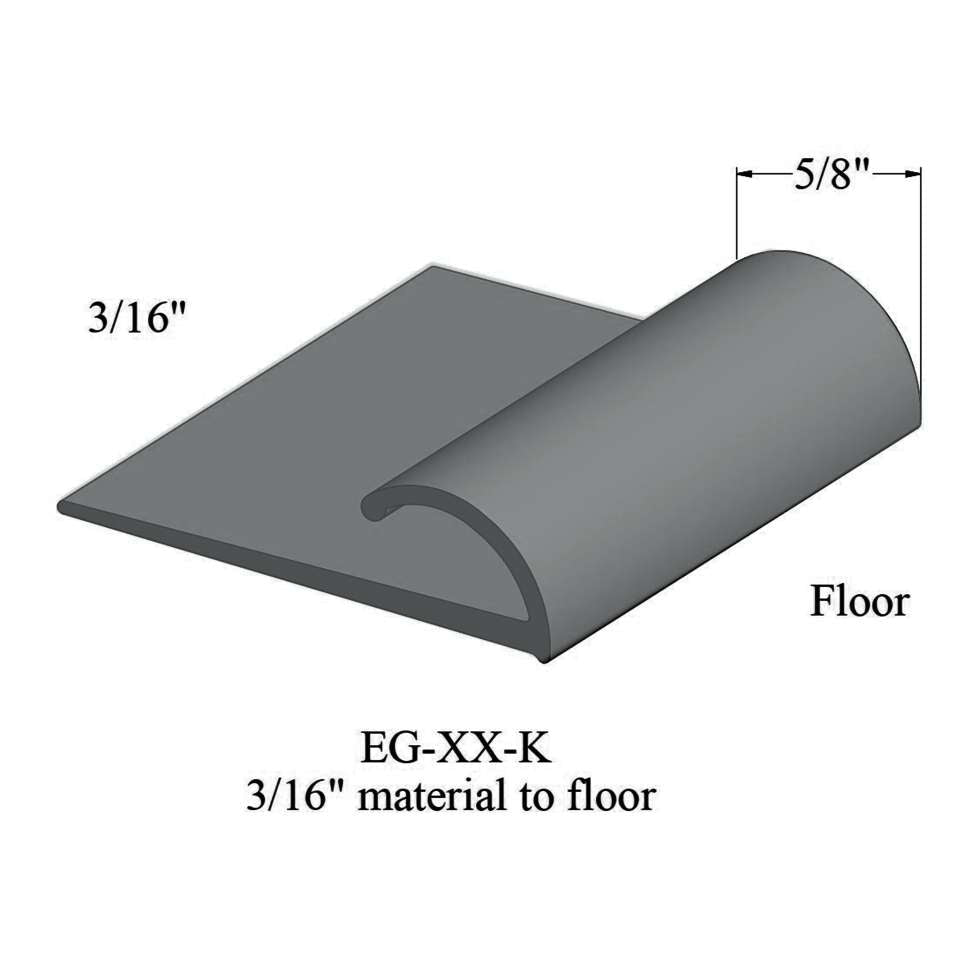 Tarkett - Edge Guards - EG 28 K 3/16" material to floor #28 Medium Grey 12'