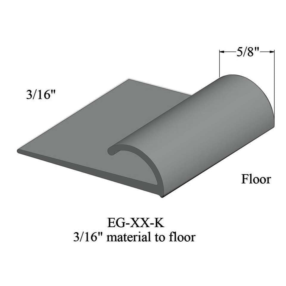Tarkett - Edge Guards - EG 38 K 3/16" material to floor #38 Pewter 12'