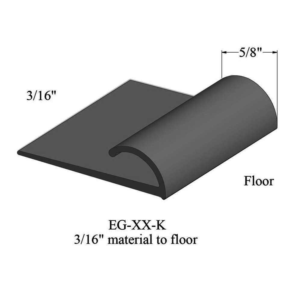 Tarkett - Edge Guards - EG 40 K 3/16" material to floor #40 Black 12'