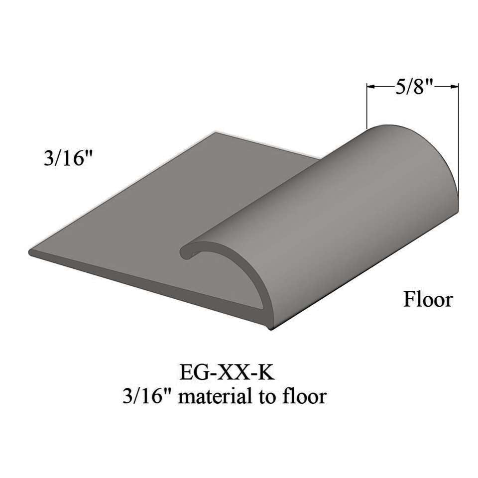 Tarkett - Edge Guards - EG 55 K 3/16" material to floor #55 Silver Grey 12'