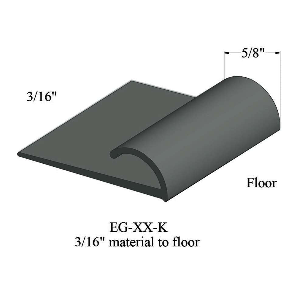 Tarkett - Edge Guards - EG 86 K 3/16" material to floor #86 Hunter Green 12'