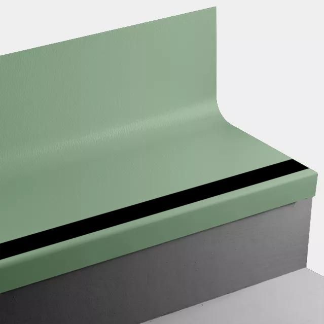 Tarkett - Marche d'escalier en caoutchouc Angle Fit avec contremarche intégrée - VIHNTRS VL8 SQ Hammered VL8 Grinch - avec insert en caoutchouc 40 Black 84" ||VIHNTRSVL884 - Ceramed