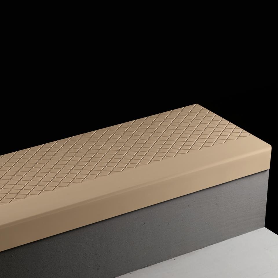 Tarkett - Marche d'escalier en caoutchouc Angle Fit Diamond #130 Sisal 48"