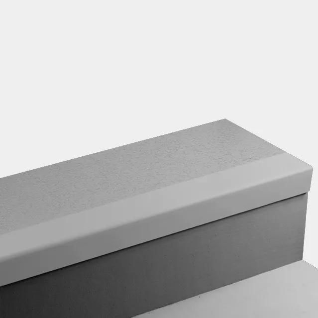 Tarkett - Marche d'escalier en caoutchouc Angle Fit - FRPANT 38 SQ Rice Paper 38 Pewter - sans insert 48" ||FRPANT3848 - Ceramed