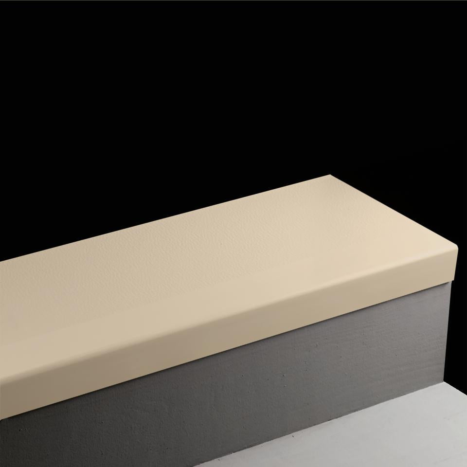 Tarkett - Marche d'escalier en caoutchouc Angle Fit Hammered #129 Silk 84"